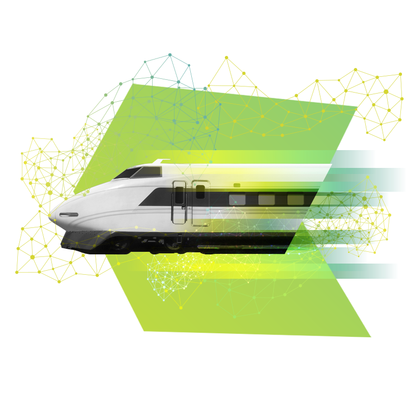 Abstract train image