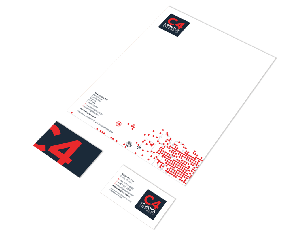 C4 Letterhead and business card