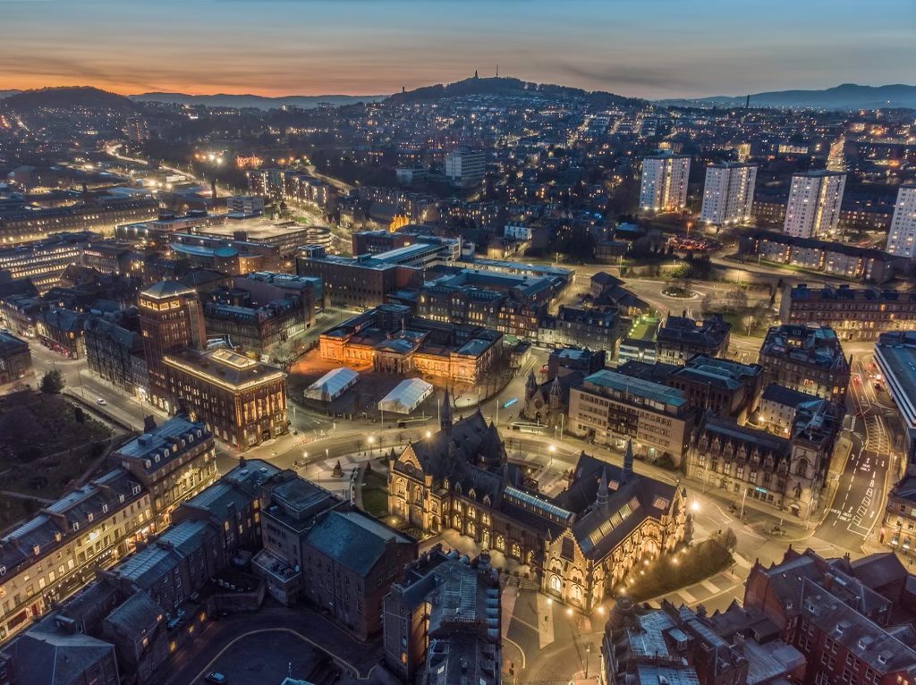 High School of Dundee aerial view