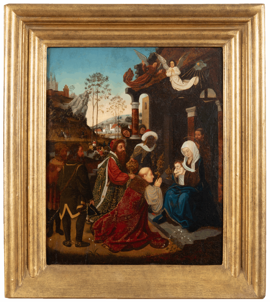 Adoration of the Magi framed